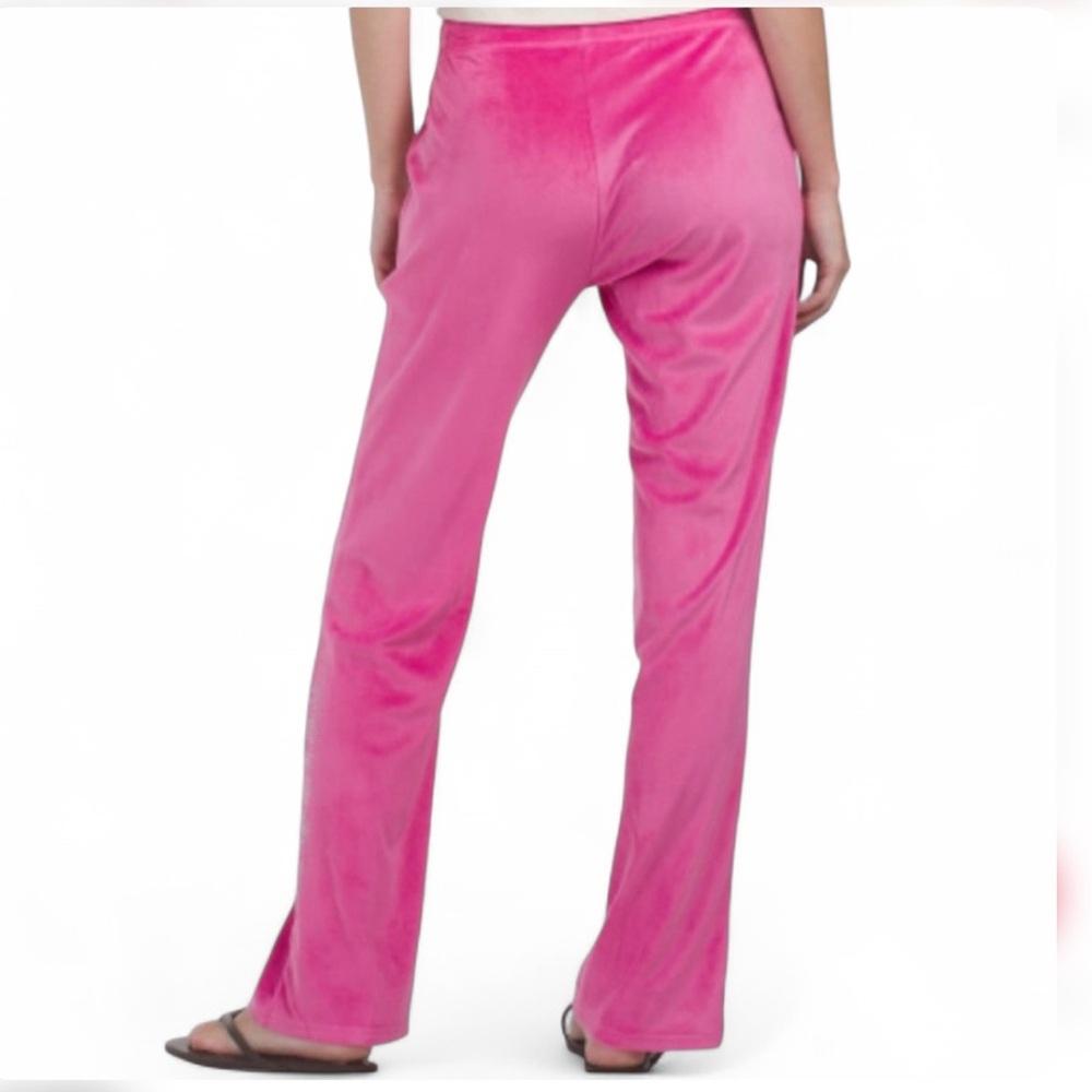 *SOLD*💎 Juicy Couture Rhinestone Logo Velvet Fleece Pants NWT - Picture 2 of 10